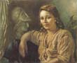De Chirico - ritratto di Isa con testa di Minerva 1944