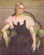 De Chirico - ritratto di Isa in rosa e nero 1934