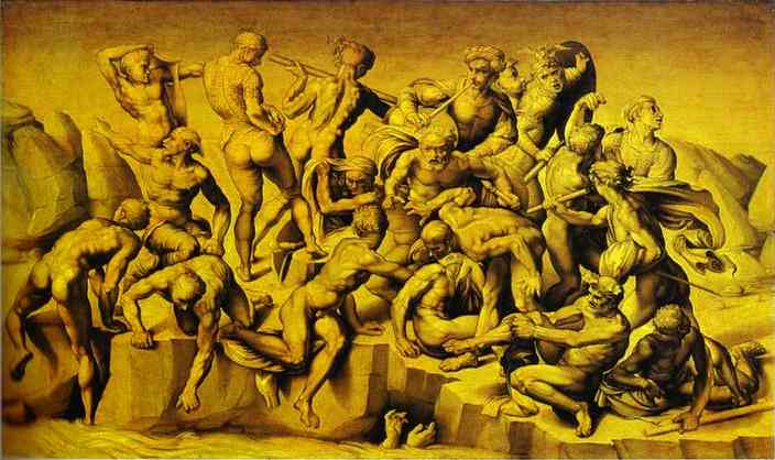 Michelangelo - Aristotile da Sangallo_ The Battle of Cascina
