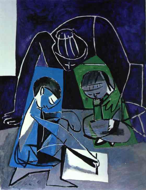 Pablo Picasso - Franèoise, Claude and Paloma