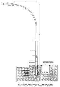 Pali illuminazione 3d dwg