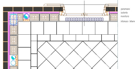 Muratura a cassa vuota dwg