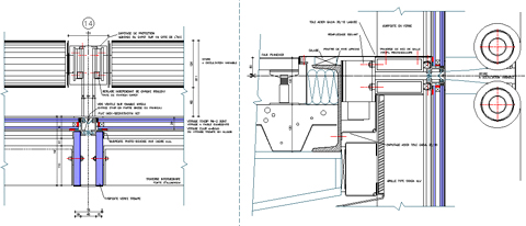 Facciate continue in vetro dwg