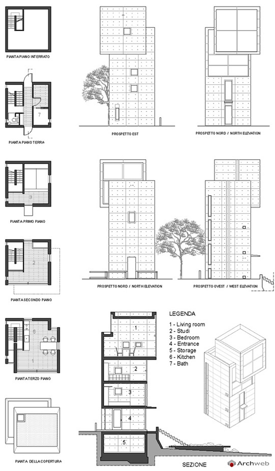 4 x 4 House House 4 x 4 di Tadao Ando