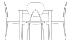 Tavoli prospetto dwg