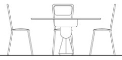 Tavolo con sedie dwg design per la casa moderna lonslight.com Tavolini bar dwg