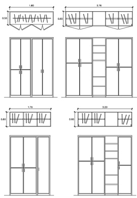 Blocchi cad letto matrimoniale 2d