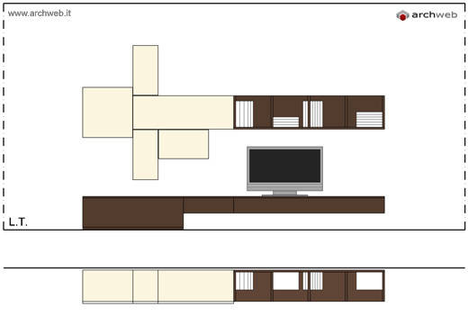 pareti attrezzate moderne 2d mobili per soggiorno