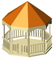 Gazebo 2d - 3d - gazebo dwg