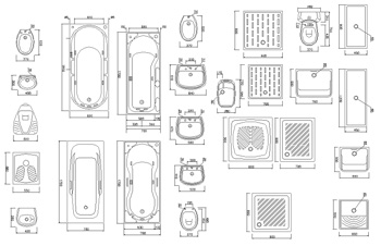 Disegni bagni in dwg