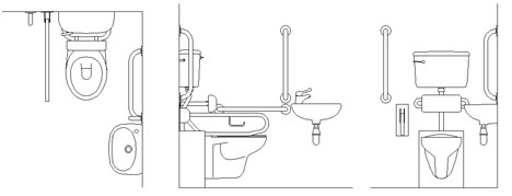 Mobili Lavelli Bagno Per Disabili Dwg