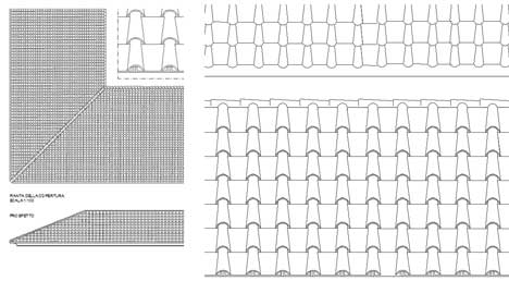 Tegole sezionate dwg