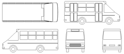 dwg autobus tracciare minibus triangolo progettare squadra spesso strumento disegnare rettangolo utilizzata