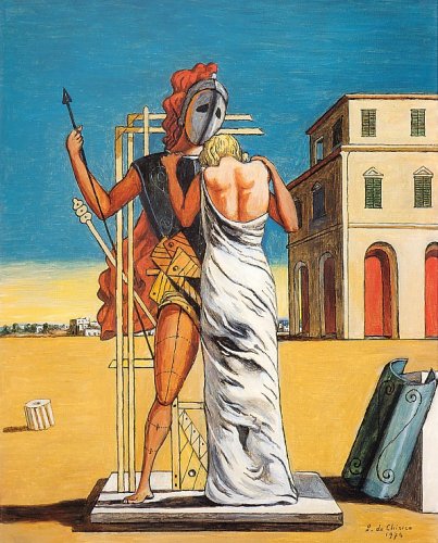 De Chirico - pianto d'amore (Ettore e Andromaca) 1974