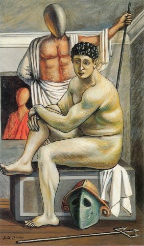 De Chirico - riposo del gladiatore 1968