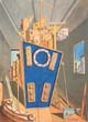 De Chirico - interno metafisico con biscotti 1968