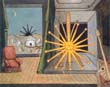 De Chirico - sole su cavalletto 1972