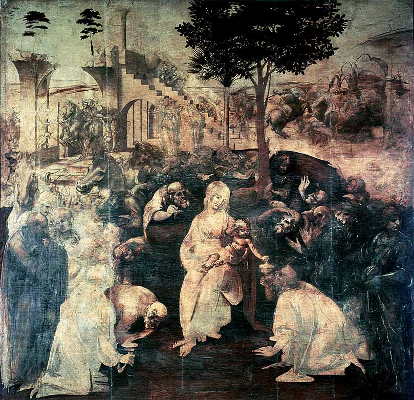 Leonardo - Adoration of the Magi
