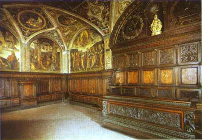 Pietro Perugino - Interior of the audience chamber