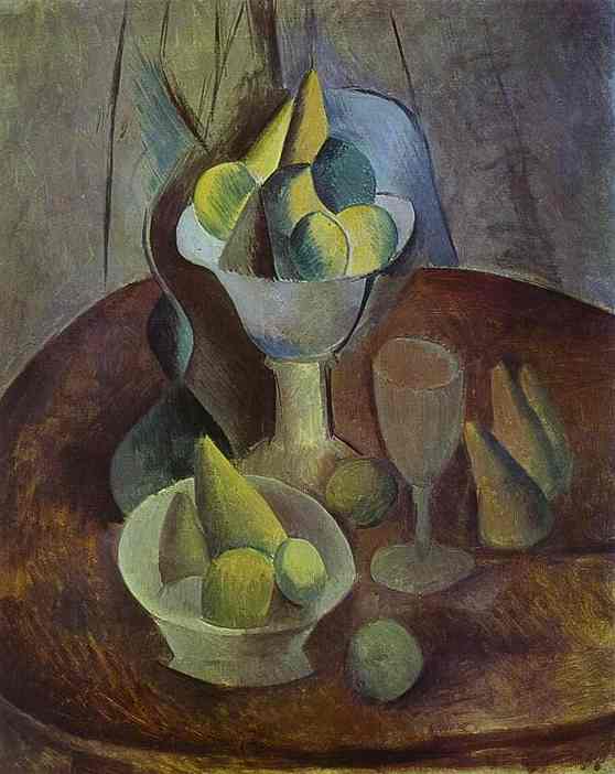 Pablo Picasso - Compotier, Fruit, and Glass