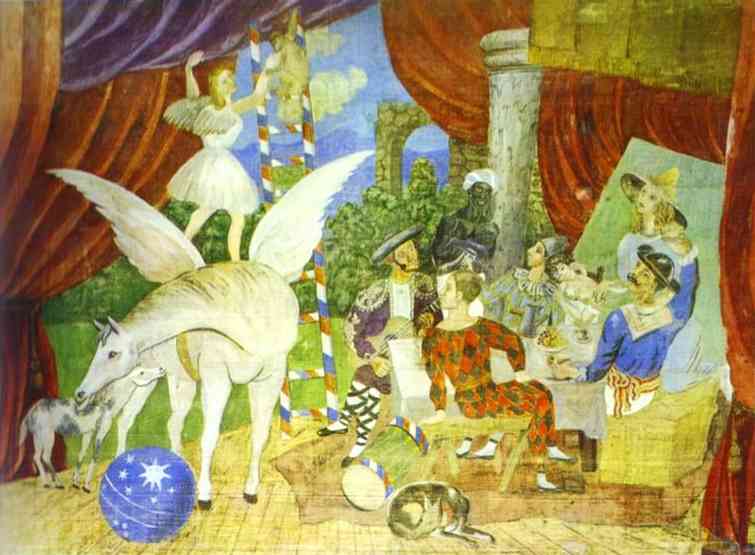 Pablo Picasso - Sketch of Set for the Parade