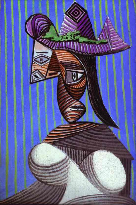Pablo Picasso - Woman in a Stripped Hat