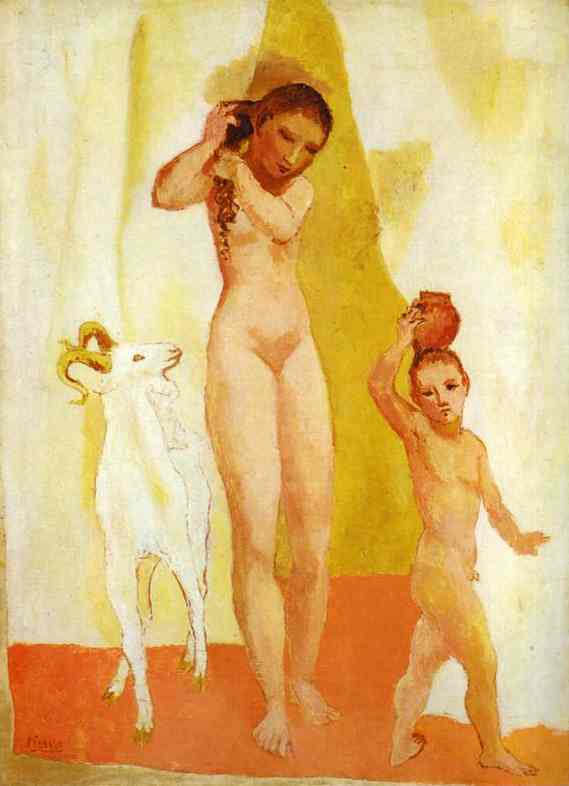 Pablo Picasso - Young Girl with a Goat