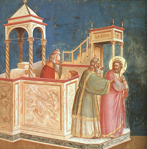 Giotto - Scrovegni - [01] - Expulsion of Joachim from the Temple