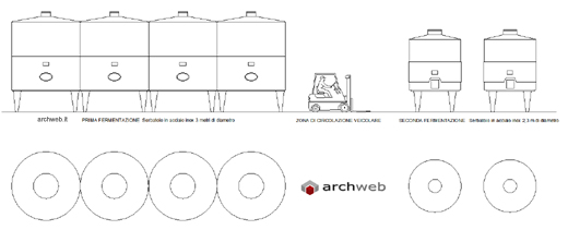 Enologia Produzione Vini Wine Production Drawings