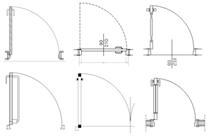 dwg porta tagliafuoco