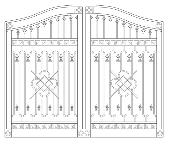 Cancelli In Ferro Battuto Gates Dwg 5