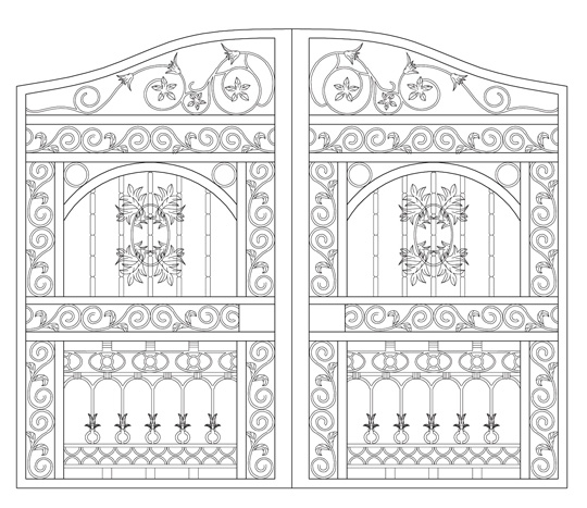 Cancelli In Ferro Battuto Gates Dwg 5