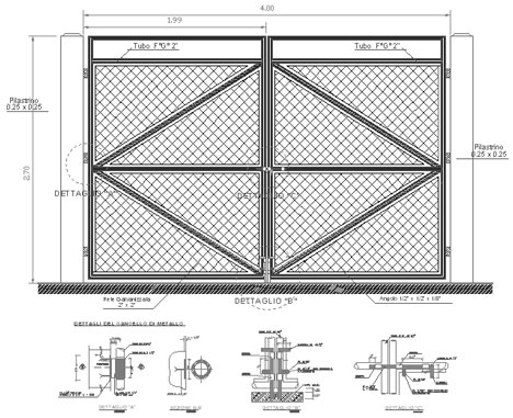 Cancelletti In Ferro Dwg Cancelli Carrabili