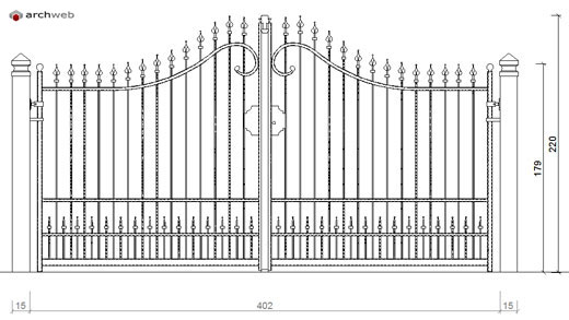 Cancelli In Ferro Battuto Gates Dwg 5