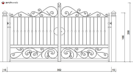 Cancelli In Ferro Battuto Gates Dwg 5