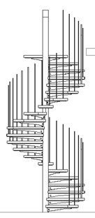 Scala A Chiocciola Quadrata 160x160 Dwg Cuppaiprecpi