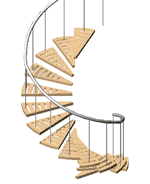 Scale a spirale 3d Disegno scala a chiocciola