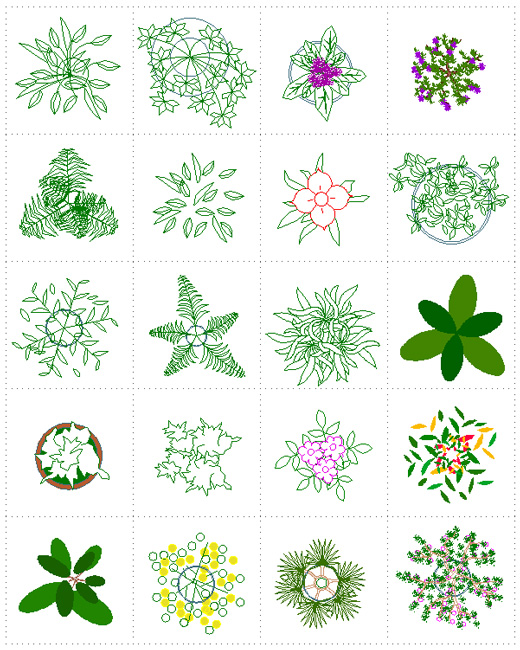 Piante Per Interni E In Vaso Disegni Dwg