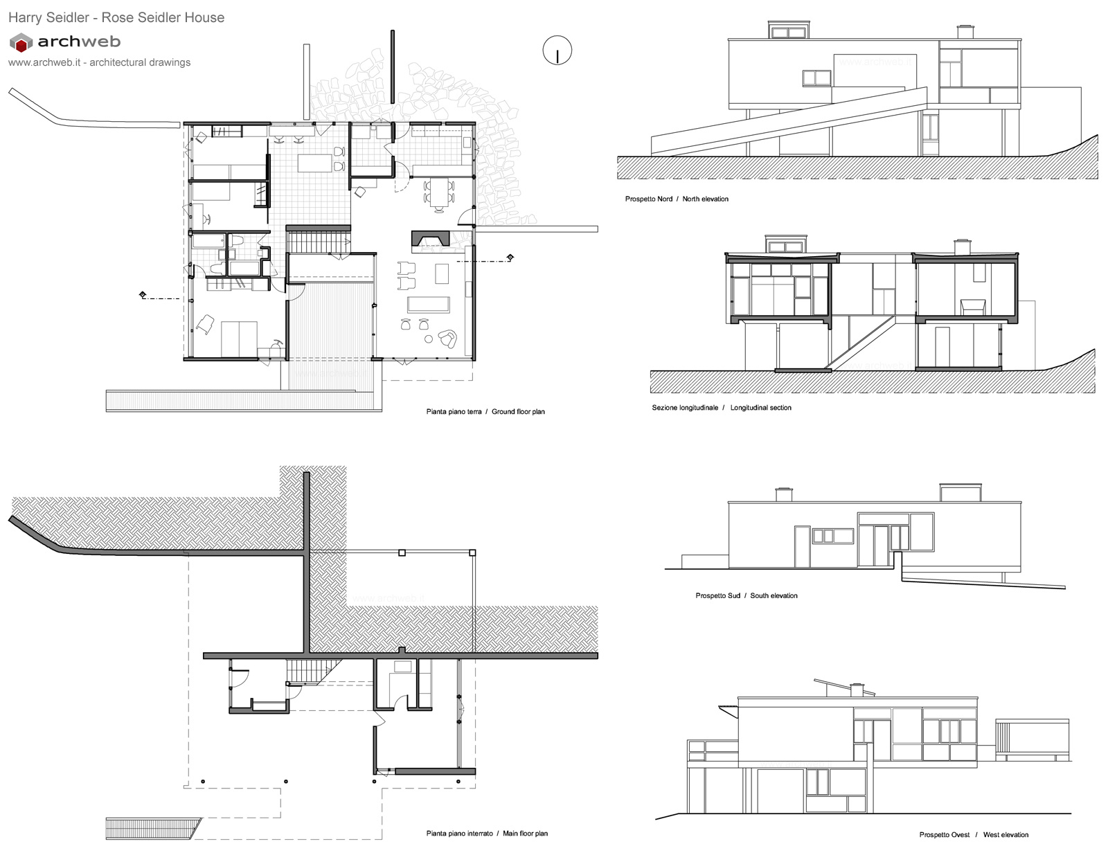 Rose Seidler House Plan Drawings