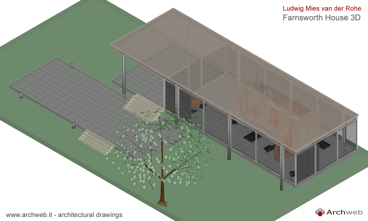 Farnsworth House Autocad dwg