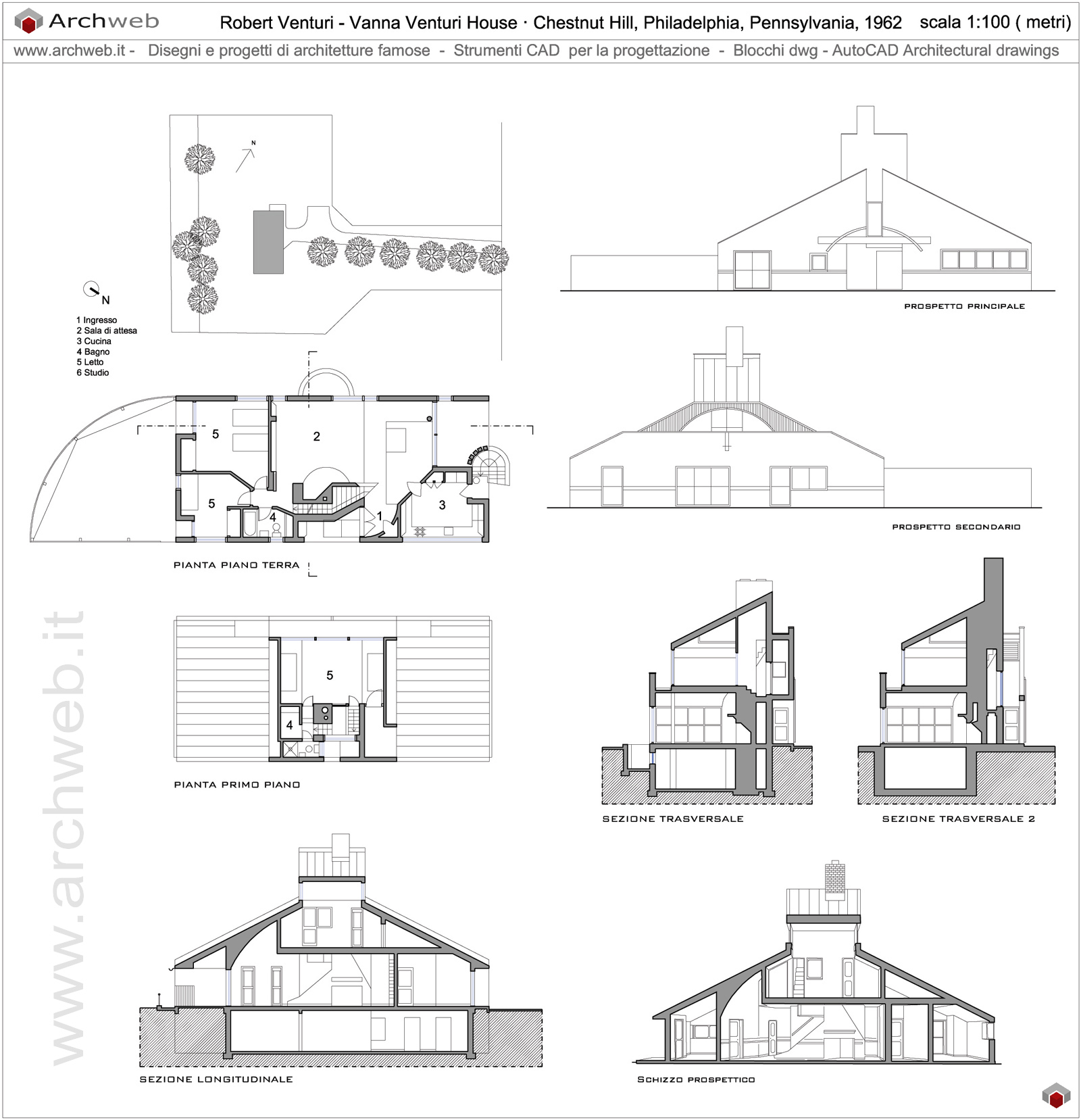 House Drawings vanna venturi house dwg drawings House Drawings vanna venturi house dwg drawings