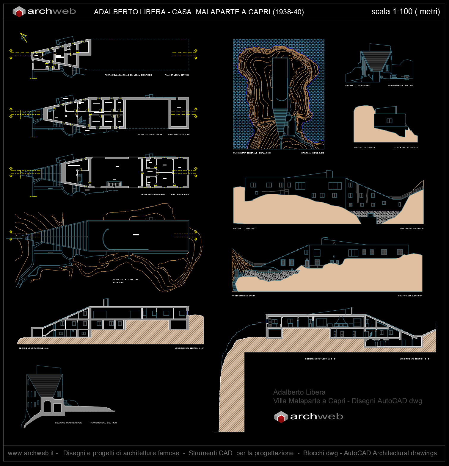 villa malaparte_Autocad