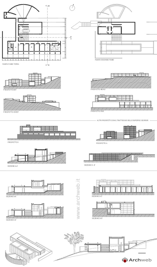 Tadao Ando Casa koshino  2D dwg