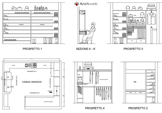 Cabine Armadio Dwg