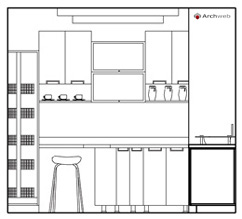 Cucine Prospetti E Sezioni Kitchen Elevation