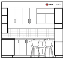 Cucine Prospetti E Sezioni Kitchen Elevation