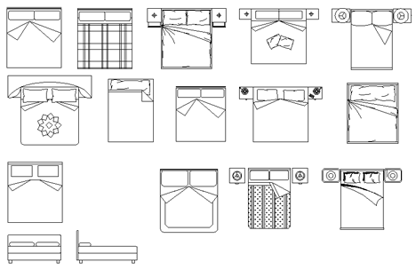 Letto Doppio Dwg