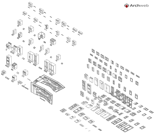 Cucine Componenti 3d Cucine Dwg