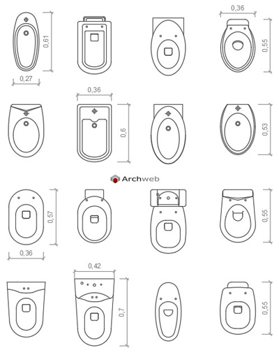 Blocchi Sanitari 2 Bathroom Dwg