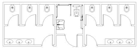 Bagni Pubblici Dwg Servizi Igienici Dwg 1